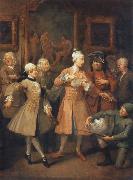 William Hogarth The morning reception oil painting reproduction